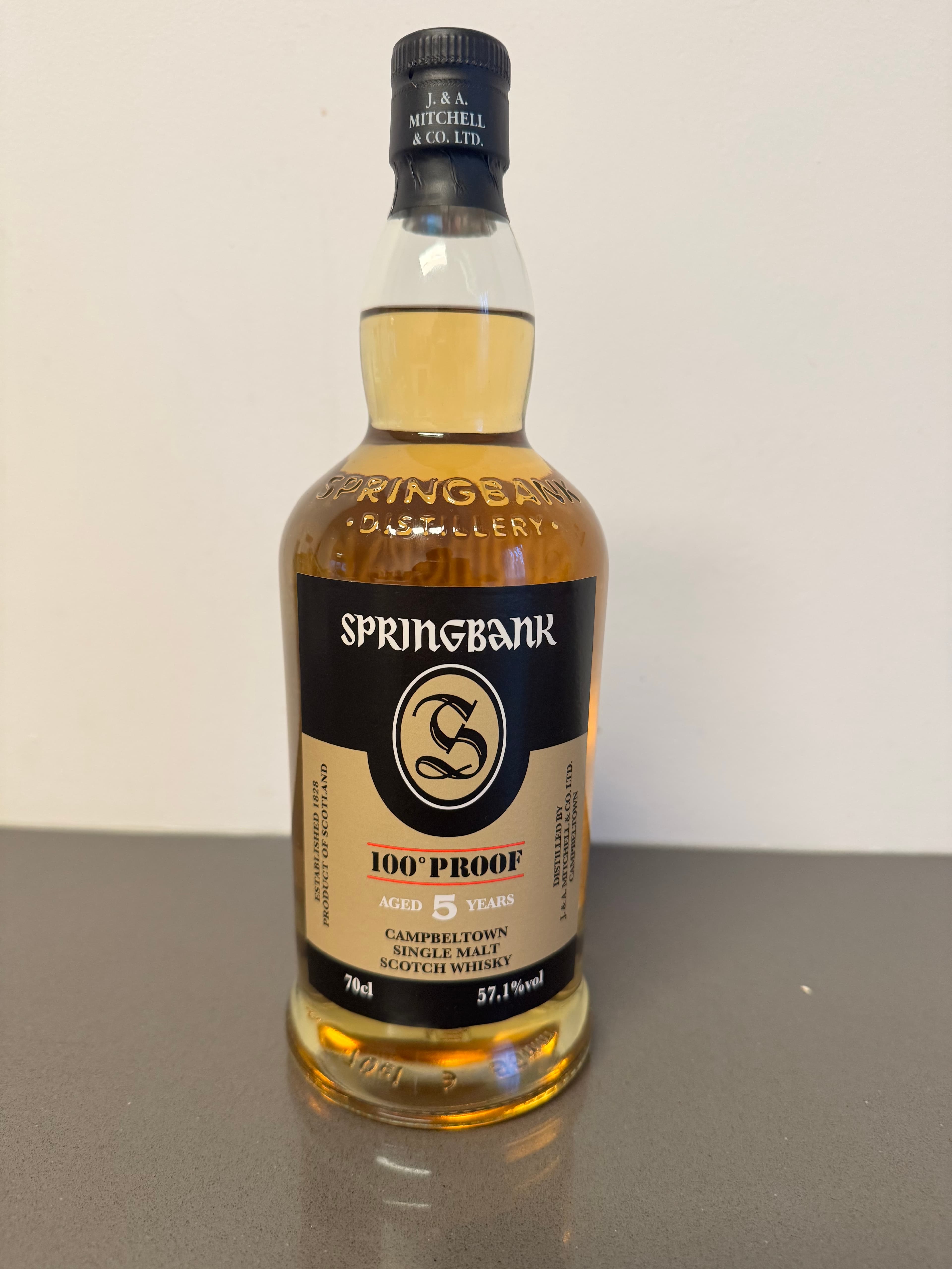 Springbank 100% proof 5 years