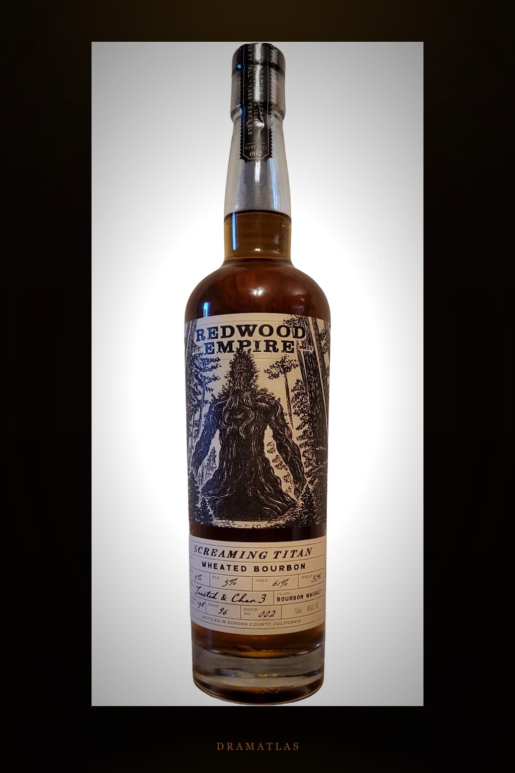 Redwood Empire Wheated Bourbon Whiskey Screaming Titan - Small Lot Series