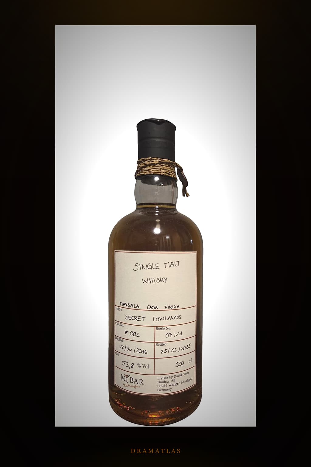 Single Malt Whisky 2016 myBar Marsala Cask Finish
