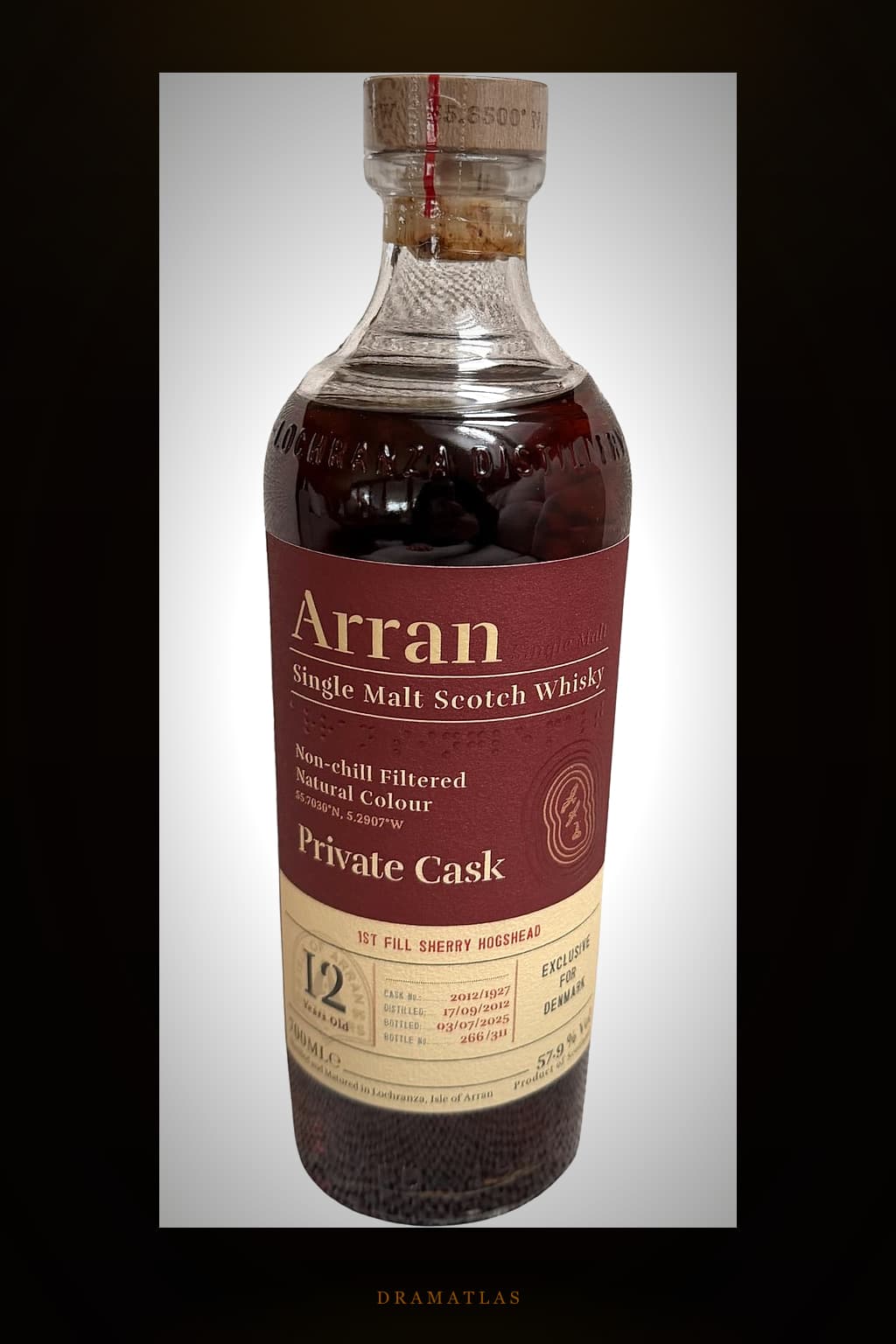 Arran 2012 Private Cask Bottling