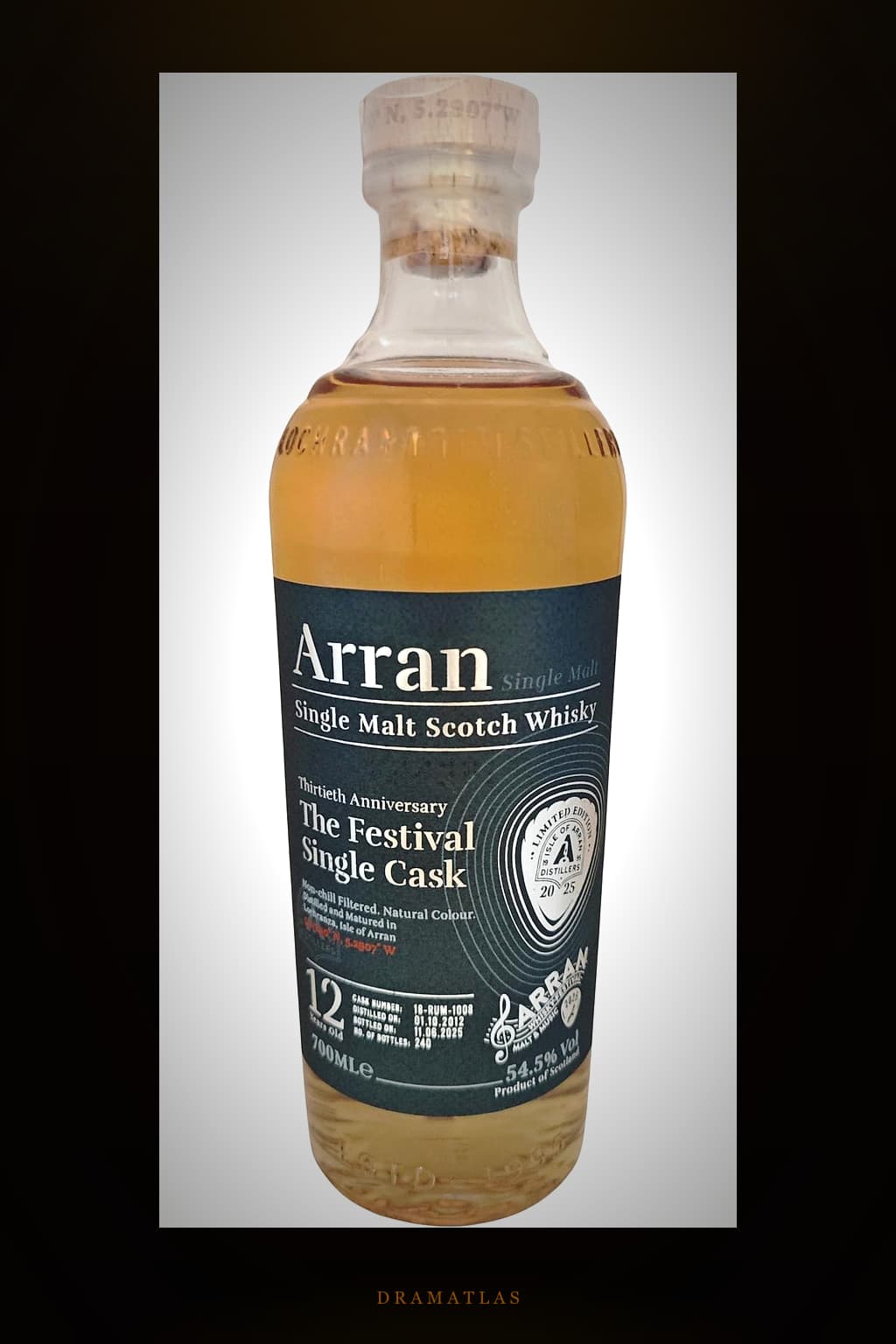 Arran 2012 The Festival Single Cask 30th anniversary