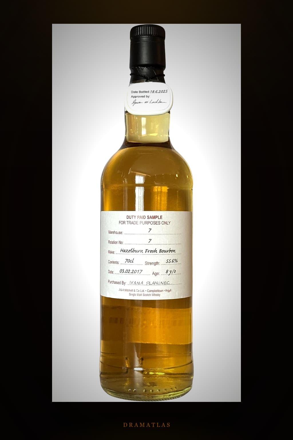 Hazelburn 2017 Duty Paid Sample - For Trade Purposes Only