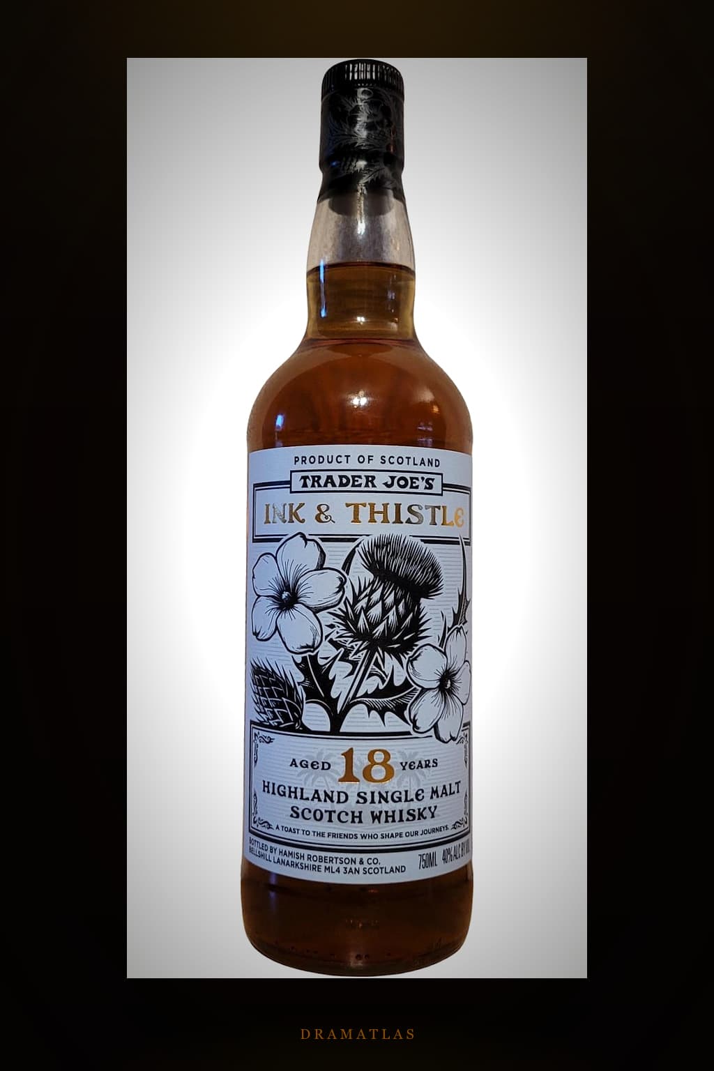 Highland Single Malt Whisky 18-year-old Ink & Thistle