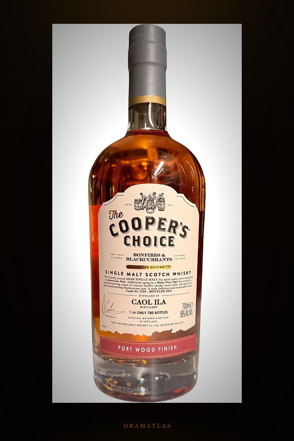 Caol Ila Bonfires & Backcurrants VM The Cooper's Choice