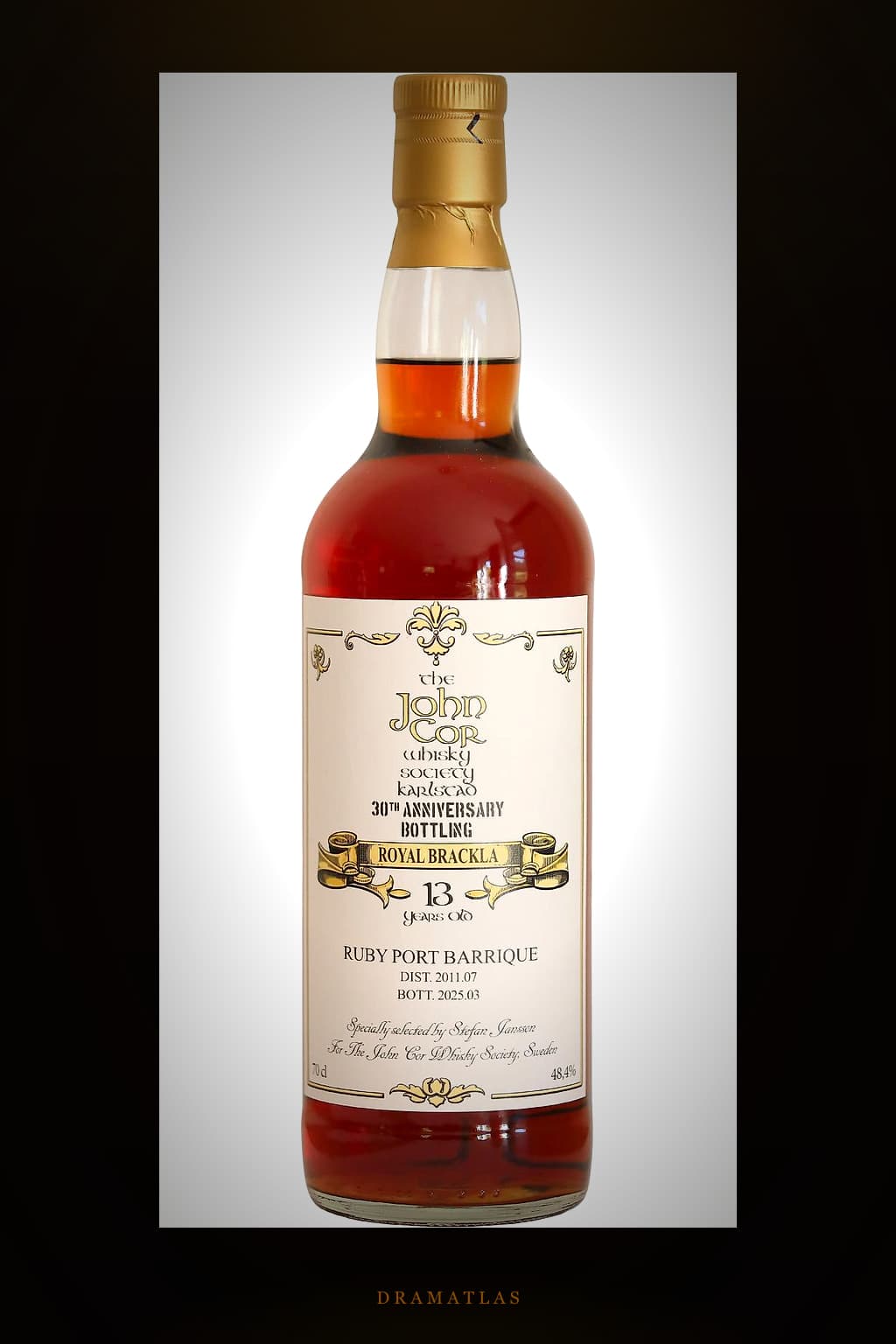 Royal Brackla 2011 JCWS 30th Anniversary Bottling