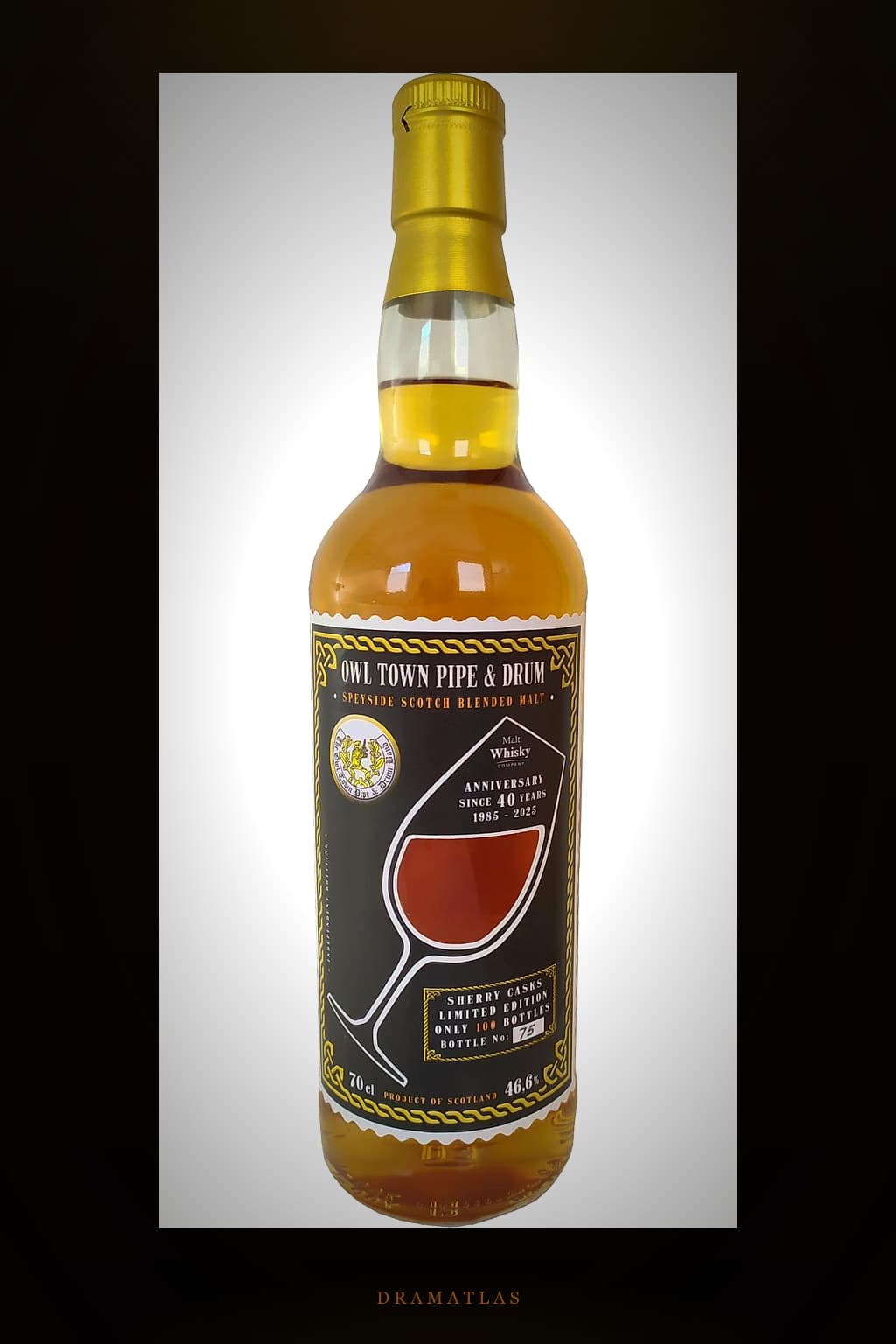 Speyside Blended Malt Owl Town Pipe & Drum 40th Anniversary Special Selection No. 20