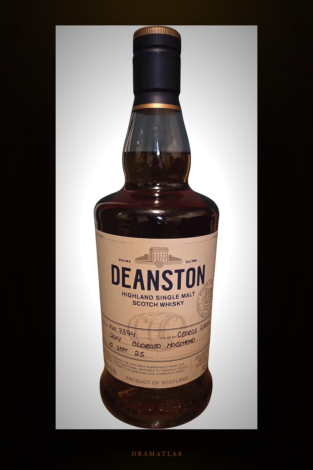 Deanston 2014 Handfill Exclusive Edition