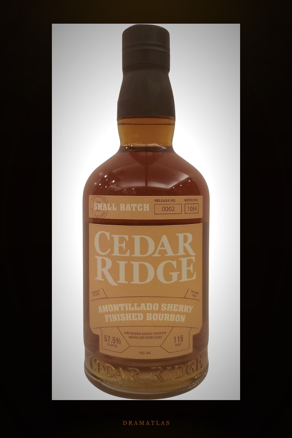 Cedar Ridge Amontillado Sherry Finished Bourbon Release 2
