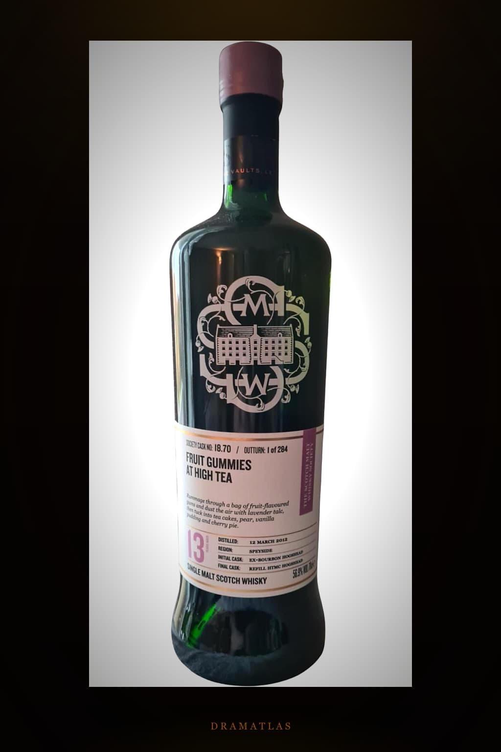 Inchgower 2012 SMWS 18.70 Fruit gummies at high tea