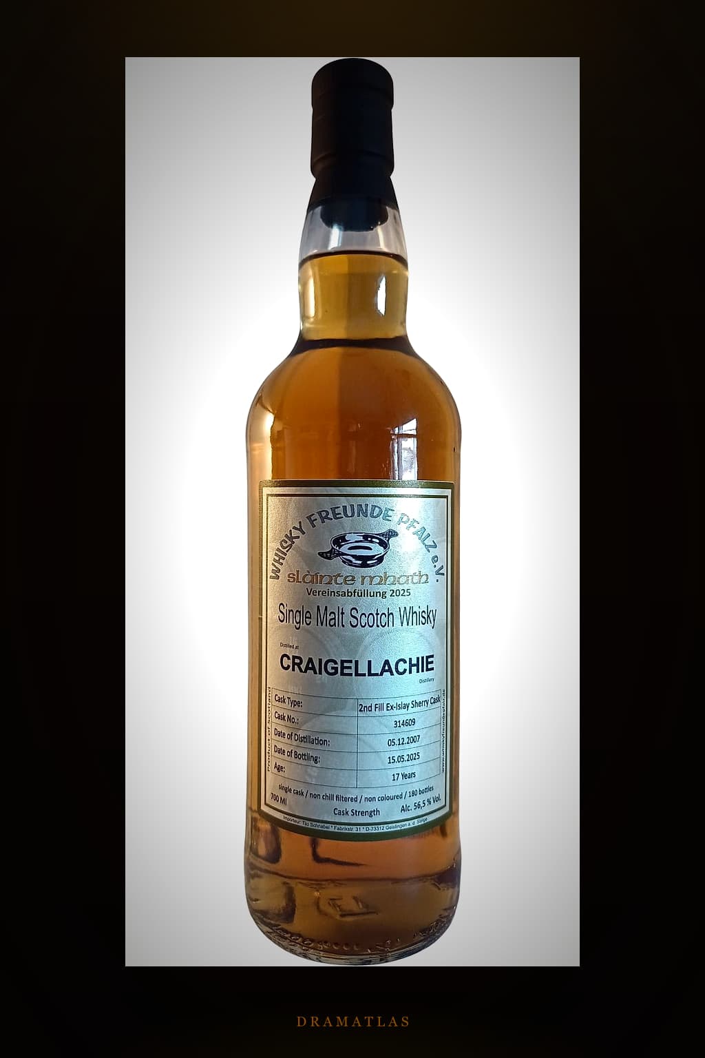 Craigellachie 2007 WFP Vereinsabfüllung 2025